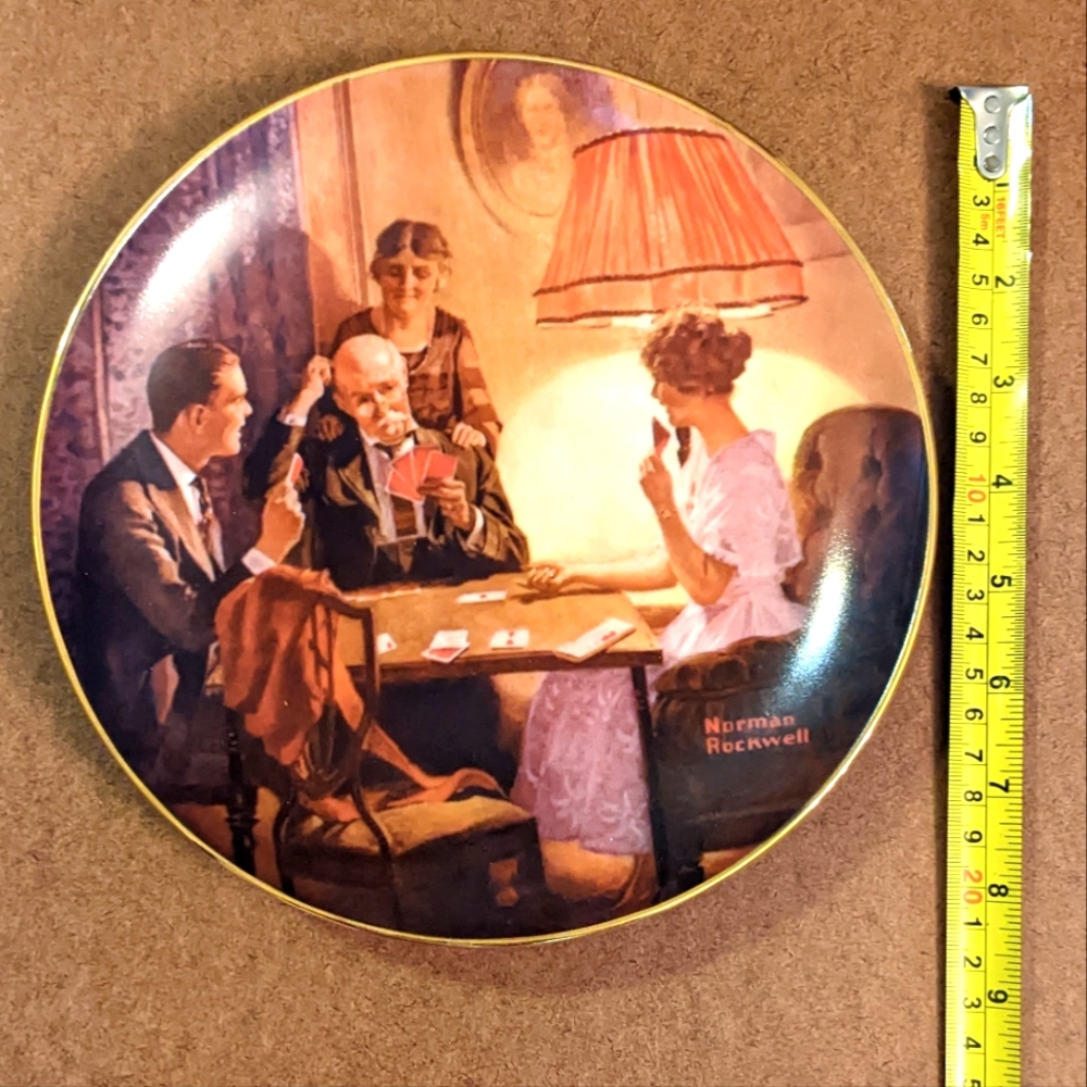 Norman Rockwell China Plate Decor